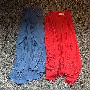 Stylish Red and Blue Women's Sweaters